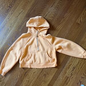 Lulu Lemon Orange Hooded Sweatshirt